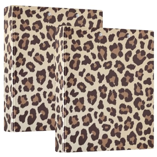 ALAZA 3-Ringbuch mit Leoparden-Gepardenmuster, 3,8 cm, 3,8 cm, Büroordner mit Klemmbrett und 3 Taschen, für 200 Blatt, 1 Stück ALAZA 3-Ringbuch mit Leoparden-Gepardenmuster, 3,8 cm, 3,8 cm, Büroordner mit Klemmbrett und 3 Taschen, für 200 Blatt, 1 Stück von alaza
