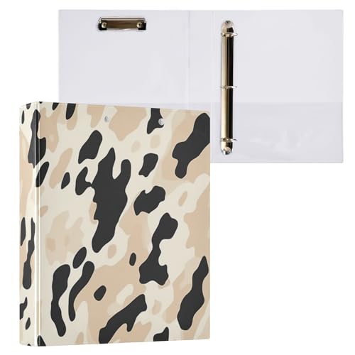 ALAZA Ringbuch mit 3 Ringen, Kuh, 3 Ringbuch mit Klemmbrett, rund, hält 200 Blatt, für Schule, Büro, Zuhause, 1 Packung ALAZA Ringbuch mit 3 Ringen, Kuh, 3 Ringbuch mit Klemmbrett, rund, hält 200 Blatt, für Schule, Büro, Zuhause, 1 Packung von alaza