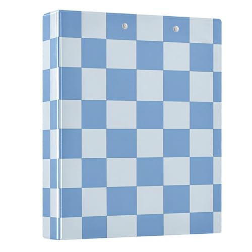 Ringbuch mit 3 Ringen, blau kariert, weiß, Büffelkariert, 3,8 cm, 3,8 cm, 3 Ringbücher mit Klemmbrett, passend für 21,6 x 27,9 cm, 3 transparente Innenfächer aus PVC für Bürobedarf Ringbuch mit 3 Ringen, blau kariert, weiß, Büffelkariert, 3,8 cm, 3,8 cm, 3 Ringbücher mit Klemmbrett, passend für 21,6 x 27,9 cm, 3 transparente Innenfächer aus PVC für Bürobedarf von alaza