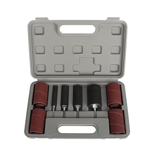 aleawol Schleifhülsen Schleifwalzen Set, 20 tlg Gummi Schleiftrommel Set 16 Schleifband und 4 Schleifrolle, Trommelschleifer Werkzeugset mit Koffer Spindelschleifer für Bohrmaschine aleawol Schleifhülsen Schleifwalzen Set, 20 tlg Gummi Schleiftrommel Set 16 Schleifband und 4 Schleifrolle, Trommelschleifer Werkzeugset mit Koffer Spindelschleifer für Bohrmaschine von aleawol