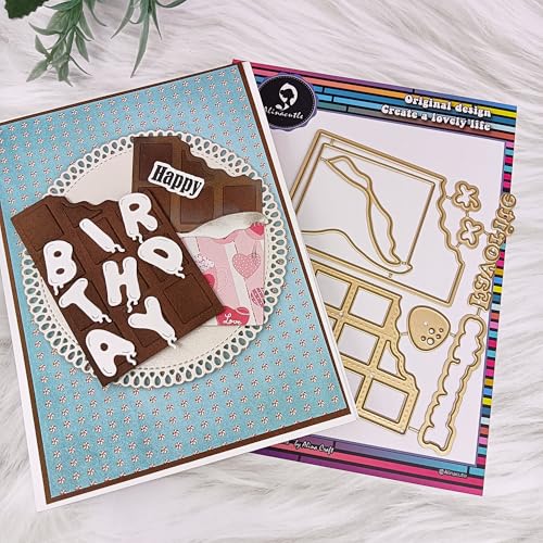 1 x Lieblings-Schokoladen-Stanzform aus Metall für handgefertigte Kartenherstellung, Scrapbooking, Album, Papier, Happy Birthday Geschenk, Urlaubsdekoration, handgefertigte Vorlage. alinacutle 1 x Lieblings-Schokoladen-Stanzform aus Metall für handgefertigte Kartenherstellung, Scrapbooking, Album, Papier, Happy Birthday Geschenk, Urlaubsdekoration, handgefertigte Vorlage. alinacutle von alinacutle