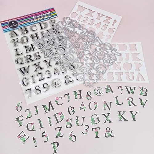 2025 Stanzschablone mit Blumen-Zahlen, 1 x Blumen-Zahlen-Schablone, Metall-Stanzform für handgefertigte Kartenherstellung, Scrapbooking, Album, Papier, Festival, DIY, Geschenke, Verpackung, Kunst von alinacutle