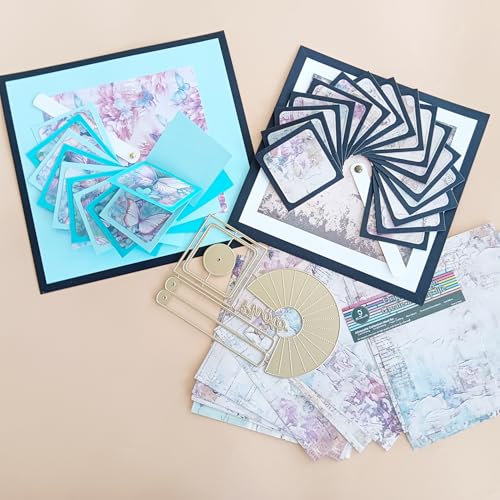 Alinacutle 1 x Mini-Stanzschablone, rund, Wasserfall-Karte, Metall-Stanzform für handgefertigte Kartenherstellung, Scrapbooking, Album, Papier, Geschenk, Urlaubsdekoration, handgefertigte Vorlage Alinacutle 1 x Mini-Stanzschablone, rund, Wasserfall-Karte, Metall-Stanzform für handgefertigte Kartenherstellung, Scrapbooking, Album, Papier, Geschenk, Urlaubsdekoration, handgefertigte Vorlage von alinacutle