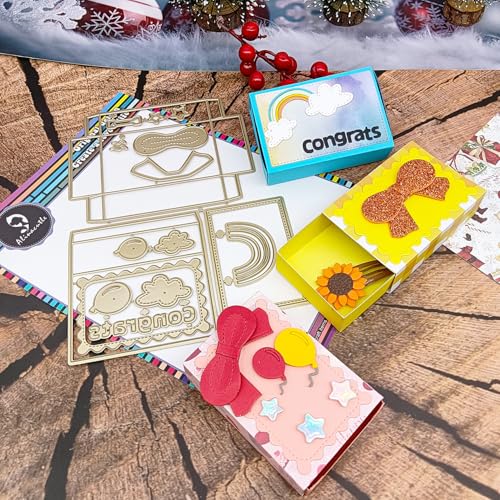 Alinacutle 1 x Süßigkeitenschachtel-Stanzform aus Metall für handgefertigte Kartenherstellung, Scrapbooking, Alben, Papier, Geschenk, Urlaubsdekoration, handgefertigte Vorlage. alinacutle von alinacutle