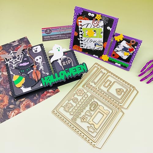 Alinacutle Halloween-Metall-Stanzform für handgefertigte Kartenherstellung, Scrapbooking, Album, Papier, Weihnachtsgeschenk, Urlaubsdekoration, handgefertigte Vorlage, alinacutle Alinacutle Halloween-Metall-Stanzform für handgefertigte Kartenherstellung, Scrapbooking, Album, Papier, Weihnachtsgeschenk, Urlaubsdekoration, handgefertigte Vorlage, alinacutle von alinacutle