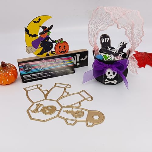 Alinacutle Halloween-Metall-Stanzform für handgefertigte Kartenherstellung, Scrapbooking, Album, Papier, Weihnachtsgeschenk, Urlaubsdekoration, handgefertigte Vorlage, alinacutle Alinacutle Halloween-Metall-Stanzform für handgefertigte Kartenherstellung, Scrapbooking, Album, Papier, Weihnachtsgeschenk, Urlaubsdekoration, handgefertigte Vorlage, alinacutle von alinacutle