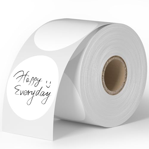 750 Stück 2" Runde Etiketten 50mm Aufkleber Selbstklebend Kreis Thermodirekt Etiketten Rolle für DIY, Logo Design, Gelten für Büro, Einzelhandel, Zuhause, Klassenzimmer, Lager - Weiß 750 Stück 2" Runde Etiketten 50mm Aufkleber Selbstklebend Kreis Thermodirekt Etiketten Rolle für DIY, Logo Design, Gelten für Büro, Einzelhandel, Zuhause, Klassenzimmer, Lager - Weiß von alitade
