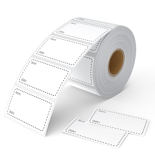 Gefrierschrank-Etiketten, Lebensmittel-Gefrierschrank-Etiketten, abnehmbare Lebensmittel-Aufkleber, wasserdicht und öldicht, Klebeetiketten auf einer Rolle, leicht abzuziehen und leicht zu beschriften von alitade