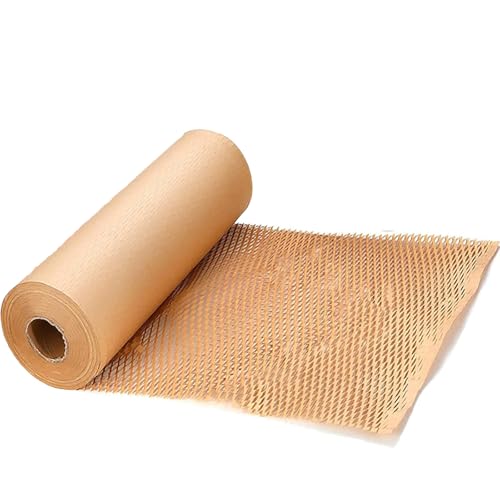 Wabenpapier Rolle 38cmx32M biologisch abbaubar leicht dehnbar für optimale Polsterung beim Transport von zerbrechlichen Gegenständen einfach per Hand reißbar ideal für Umzug und Verpackung raumsparend Wabenpapier Rolle 38cmx32M biologisch abbaubar leicht dehnbar für optimale Polsterung beim Transport von zerbrechlichen Gegenständen einfach per Hand reißbar ideal für Umzug und Verpackung raumsparend von alitade