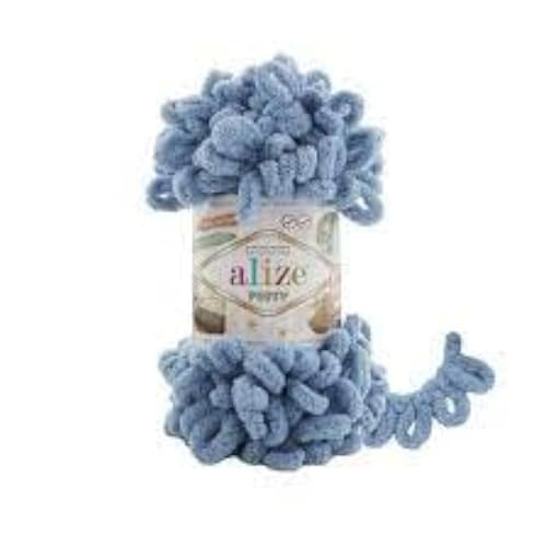 4 Skn/Ball Alize Puffy Baby Big Loop Deckengarn, 100 % Mikropolyester, weiches Garn, 400 g, 280 cm von Alize