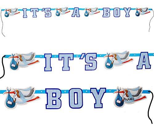 1 Stück Girlande It´s a Boy/es ist EIN Junge - incl. Name - zur Geburt/Baby - Wimpelkette - Kinder/Partykette - Party - Neugeboren - Klapperstorch.. 1 Stück Girlande It´s a Boy/es ist EIN Junge - incl. Name - zur Geburt/Baby - Wimpelkette - Kinder/Partykette - Party - Neugeboren - Klapperstorch.. von alles-meine.de GmbH