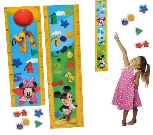 3-D Meßlatte - Disney Mickey Mouse - Wandtattoo selbstklebend mit 4 Sticker - wasserfest - Messlatte Disney Maus Kinderzimmer Wandsticker Aufkleber Pop-Up.. 3-D Meßlatte - Disney Mickey Mouse - Wandtattoo selbstklebend mit 4 Sticker - wasserfest - Messlatte Disney Maus Kinderzimmer Wandsticker Aufkleber Pop-Up.. von alles-meine.de GmbH