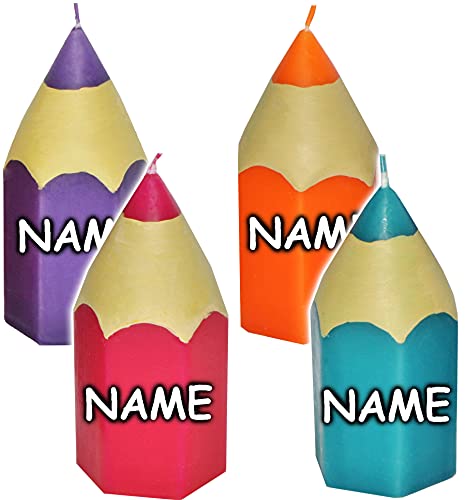 alles-meine.de GmbH 4 Stück große Kerzen - bunter Stift - LILA - incl. Name - 15 cm hoch - Tischkerzen - Geburtstagskerzen/Tischdeko/Schuleinführung - Stifte - Kinderge.. alles-meine.de GmbH 4 Stück große Kerzen - bunter Stift - LILA - incl. Name - 15 cm hoch - Tischkerzen - Geburtstagskerzen/Tischdeko/Schuleinführung - Stifte - Kinderge.. von alles-meine.de GmbH