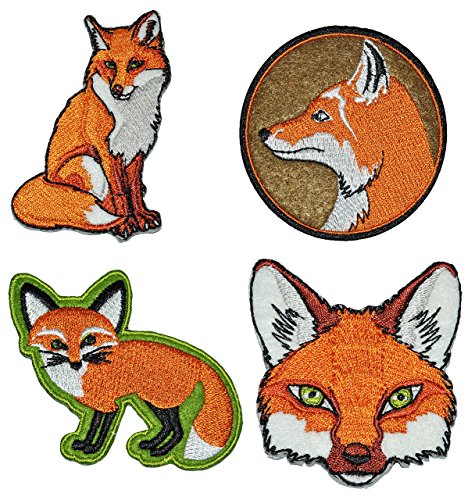 4 TLG Set: Bügelbilder - Fuchs - 6 cm * 6,2 cm - Aufnäher Applikation - Flicken gestickt - Füchse Waldtier orange Waldtiere Reinecke Tier Tiere Rotfuchs 4 TLG Set: Bügelbilder - Fuchs - 6 cm * 6,2 cm - Aufnäher Applikation - Flicken gestickt - Füchse Waldtier orange Waldtiere Reinecke Tier Tiere Rotfuchs von alles-meine.de GmbH