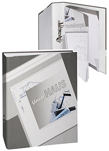 A4 Ringbuch/Ordner/Fotoalbum - " unser Haus " - incl. Einlagen für Planung Hausbau & Umbau & Renovierung/Eigenheim - Bautagebuch - Bauabschnitte - Richt.. von alles-meine.de GmbH
