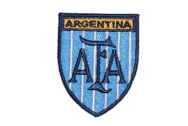 Argentinien 4,5 cm * 5,6 cm Bügelbild Aufnäher Fahne Wappen Flagge Argentina von Belldessa