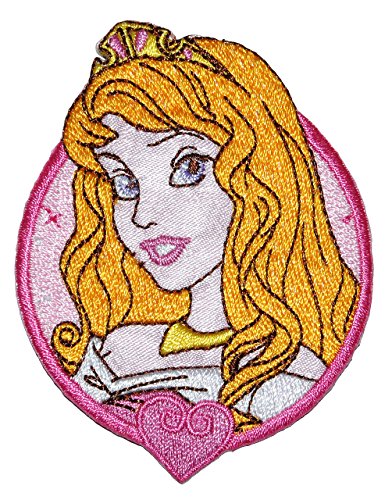Bügelbild - Aurora/Dornröschen - 6 cm * 7 cm - Disney Prinzessin/Princess - gestickter Flicken - Aufnäher Applikation - Prinzessinnen Märchen von alles-meine.de GmbH