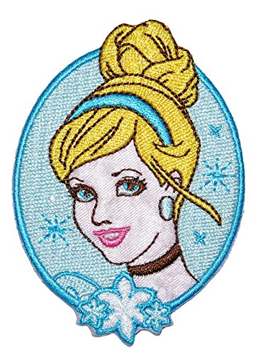 Bügelbild - Cinderella/Aschenputtel - 7,5 cm * 5,5 cm - Disney Prinzessin/Princess - gestickter Flicken - Aufnäher Applikation - Prinzessinnen von alles-meine.de GmbH