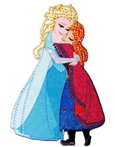 Bügelbild - " Disney FROZEN - die Eiskönigin - Prinzessin - Schwestern Elsa & Anna " - 6,7 cm * 9,3 cm - Aufnäher Applikation - völlig unverfroren - Arendelle.. von alles-meine.de GmbH