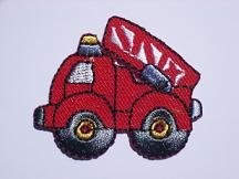 Bügelbild - Feuerwehr Auto - 4,5 cm * 4 cm - Aufbügler - Car Feuerwehren Fahrzeug - Aufnäher Applikation Patch - Aufbügelflicken - Feuerwehrauto von alles-meine.de GmbH