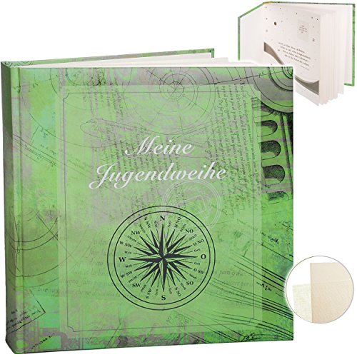 Fotoalbum/Jugendweihealbum/Erinnerungsalbum - Meine Jugendweihe - Traveler grün - Gebunden - blanko weiß - 60 Seiten - für bis zu 180 Bilder zum E.. Fotoalbum/Jugendweihealbum/Erinnerungsalbum - Meine Jugendweihe - Traveler grün - Gebunden - blanko weiß - 60 Seiten - für bis zu 180 Bilder zum E.. von alles-meine.de GmbH