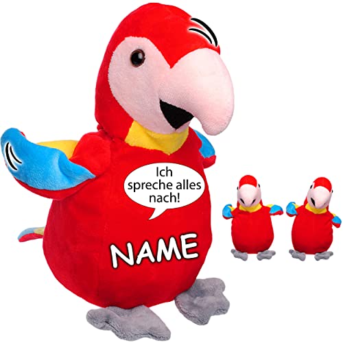 NACH sprechender - Papagei/Vogel/Ara - Ich spreche Alles nach & bewege Mich dazu - inkl. Name - aus Stoff/Plüsch - Plüschtier - mit Sound & Bewegung.. NACH sprechender - Papagei/Vogel/Ara - Ich spreche Alles nach & bewege Mich dazu - inkl. Name - aus Stoff/Plüsch - Plüschtier - mit Sound & Bewegung.. von alles-meine.de GmbH