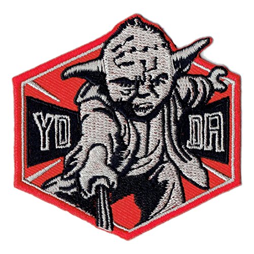 Star Wars Yoda 7,5 cm * 7,3 cm Bügelbild Aufnäher Applikation The Clone Wars Starwars Emblem Wappen von belldessa