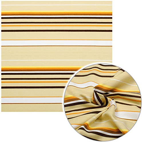 alles-meine.de GmbH Stoff - Meterware am Stück - Streifen - braun, weiß & beige Töne - Baumwolle & Elasthan - Jersey - Jerseystoff - Stoffe Muster Kleiderstoff Modestoff & Dekost.. alles-meine.de GmbH Stoff - Meterware am Stück - Streifen - braun, weiß & beige Töne - Baumwolle & Elasthan - Jersey - Jerseystoff - Stoffe Muster Kleiderstoff Modestoff & Dekost.. von alles-meine.de GmbH