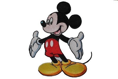 XXL - Mickey Maus 15,4 cm * 19,7 cm - Aufnäher Applikation/Bügelbild Patch Mouse - Playhouse - Mäuse - Micky von alles-meine.de GmbH