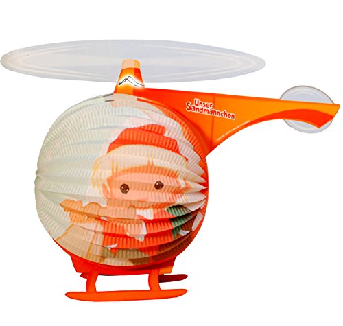 alles-meine.de GmbH 1 Stück 3-D Effekt Papier Laterne/Lampion - unser Sandmännchen - Helikopter - für Kinder - Papierlaterne - Lampe - Laternen Lampions - für Kerze & S.. von alles-meine.de GmbH