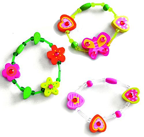 alles-meine.de GmbH 1 Stück Armband/Kinderarmband - Blumen/Herzen/Schmetterlinge/Sterne - aus Holz - Schmuck/Perlenarmband - Bunte Perlen - grüne pink - Holzarmba.. alles-meine.de GmbH 1 Stück Armband/Kinderarmband - Blumen/Herzen/Schmetterlinge/Sterne - aus Holz - Schmuck/Perlenarmband - Bunte Perlen - grüne pink - Holzarmba.. von alles-meine.de GmbH