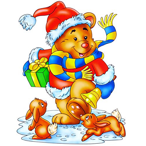 alles-meine.de GmbH 1 Stück XL Fensterbild - Teddy mit Geschenk & Hasen - 37 cm ! - statisch haftend - selbstklebend + wiederverwendbar/Weihnachten - Sticker Fensterstick.. alles-meine.de GmbH 1 Stück XL Fensterbild - Teddy mit Geschenk & Hasen - 37 cm ! - statisch haftend - selbstklebend + wiederverwendbar/Weihnachten - Sticker Fensterstick.. von alles-meine.de GmbH