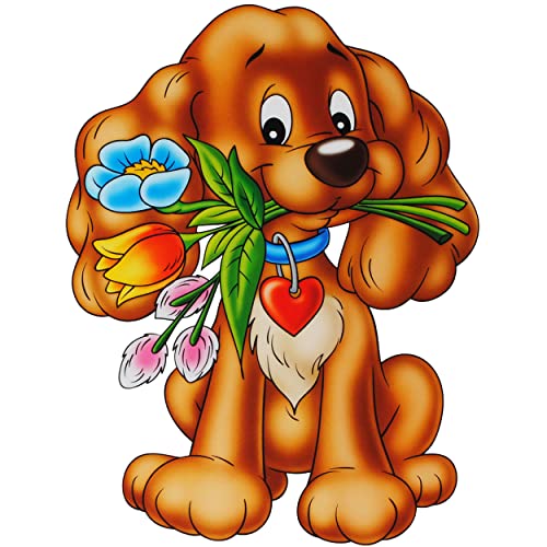 alles-meine.de GmbH 1 Stück großes Fensterbild - Hund mit Blumen/Cocker Spaniel - statisch haftend - selbstklebend + wiederverwendbar/Sticker Fenstersticker Aufkleber -.. alles-meine.de GmbH 1 Stück großes Fensterbild - Hund mit Blumen/Cocker Spaniel - statisch haftend - selbstklebend + wiederverwendbar/Sticker Fenstersticker Aufkleber -.. von alles-meine.de GmbH