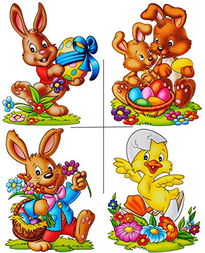alles-meine.de GmbH 1 Stück großes Fensterbild - Osterhase & Osterküken - Frühling - statisch haftend - selbstklebend + wiederverwendbar/Sticker Fenstersticker Aufkleber .. alles-meine.de GmbH 1 Stück großes Fensterbild - Osterhase & Osterküken - Frühling - statisch haftend - selbstklebend + wiederverwendbar/Sticker Fenstersticker Aufkleber .. von alles-meine.de GmbH