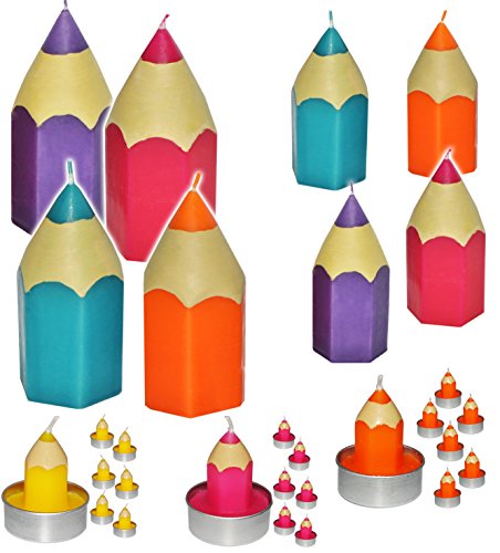 alles-meine.de GmbH 1 Stück kleine Kerze - Bunte Stifte - bunter Farbmix - 8 cm hoch - Tischkerze - Tischdeko/Geburtstagskerzen/Schuleinführung - Stift - Schulanfänger .. alles-meine.de GmbH 1 Stück kleine Kerze - Bunte Stifte - bunter Farbmix - 8 cm hoch - Tischkerze - Tischdeko/Geburtstagskerzen/Schuleinführung - Stift - Schulanfänger .. von alles-meine.de GmbH