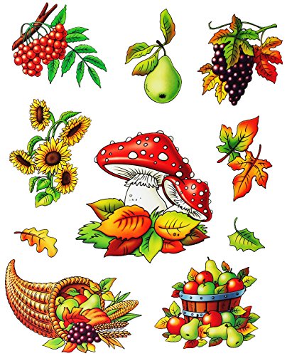 alles-meine.de GmbH 10 TLG. Set Fensterbilder - Pilz & Herbstlaub/Wein - Herbst/Blätter - Laubblätter - statisch haftend - selbstklebend + wiederverwendbar/Sticker Fe.. alles-meine.de GmbH 10 TLG. Set Fensterbilder - Pilz & Herbstlaub/Wein - Herbst/Blätter - Laubblätter - statisch haftend - selbstklebend + wiederverwendbar/Sticker Fe.. von alles-meine.de GmbH
