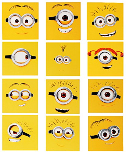alles-meine.de GmbH 12 TLG. Set große Wandtattoo/Sticker - Minion - Ich einfach unverbesserlich/lustige Gesichter/Kacheln - Wandsticker - Aufkleber für Kinderzimmer.. von alles-meine.de GmbH