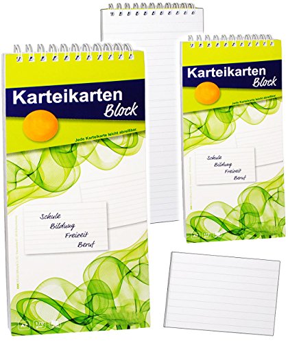 alles-meine.de GmbH 120 Stück Karteikarten im Block - DIN A7 - liniert - Karteikarte jeweils 10,5 cm * 7,4 cm - Linien - für Schule/Beruf/Studium/Freizeit - Lernkarten - .. alles-meine.de GmbH 120 Stück Karteikarten im Block - DIN A7 - liniert - Karteikarte jeweils 10,5 cm * 7,4 cm - Linien - für Schule/Beruf/Studium/Freizeit - Lernkarten - .. von alles-meine.de GmbH