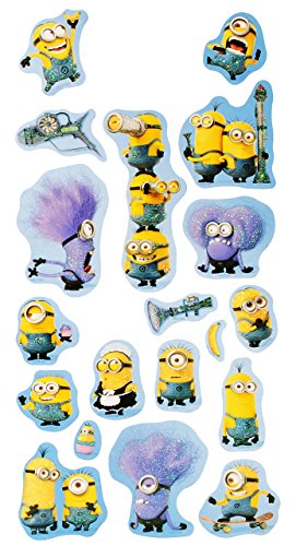 alles-meine.de GmbH 19 TLG. Set Glitzer Aufkleber/Sticker - Minions Ich einfach unverbesserlich - selbstklebend - für Mädchen & Jungen/Erwachsene - Stickerset Kinder - .. von alles-meine.de GmbH