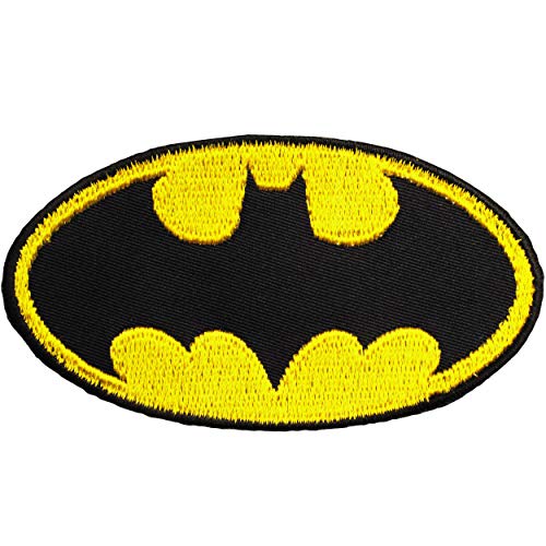 alles-meine.de GmbH 2 Stück - Bügelbilder - Batman - Logo Fledermaus - 8,0 cm * 4,5 cm - Aufnäher/Applikationen/Aufbügler - gewebte Flicken - Bügelflicken/Hosenflicken - Bü.. alles-meine.de GmbH 2 Stück - Bügelbilder - Batman - Logo Fledermaus - 8,0 cm * 4,5 cm - Aufnäher/Applikationen/Aufbügler - gewebte Flicken - Bügelflicken/Hosenflicken - Bü.. von alles-meine.de GmbH
