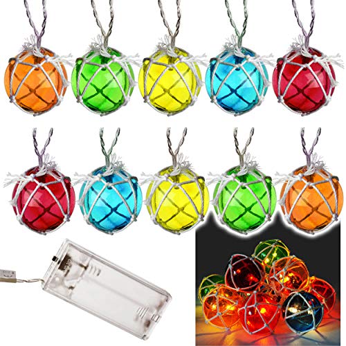 alles-meine.de GmbH 2 Stück LED - Lichterketten/Lampionketten - 2 * 1,25 Meter - jeweils - 10 Bunte Kugeln/Lampions - Batterie betrieben - elektrisch kabellos - Laterne - L.. alles-meine.de GmbH 2 Stück LED - Lichterketten/Lampionketten - 2 * 1,25 Meter - jeweils - 10 Bunte Kugeln/Lampions - Batterie betrieben - elektrisch kabellos - Laterne - L.. von alles-meine.de GmbH