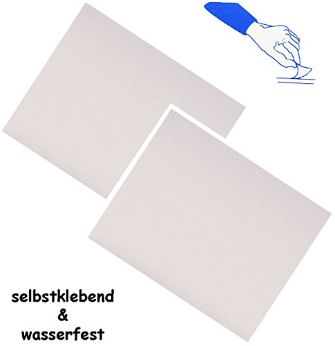 alles-meine.de GmbH 2 Stück Selbstklebende Reparatur Aufkleber - Nylon - weiß - wasserabweisend & wasserdicht - Sticker/Kleber - Flicken - für Bekleidung Regenartikel/i.. von alles-meine.de GmbH