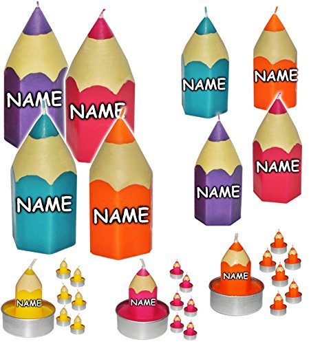 alles-meine.de GmbH 2 Stück große Kerzen - Bunte Stifte - PINK/ROSA - incl. Name - 15 cm hoch - Tischkerzen - Tischdeko/Geburtstagskerzen/Schuleinführung - Stift - Sc.. alles-meine.de GmbH 2 Stück große Kerzen - Bunte Stifte - PINK/ROSA - incl. Name - 15 cm hoch - Tischkerzen - Tischdeko/Geburtstagskerzen/Schuleinführung - Stift - Sc.. von alles-meine.de GmbH