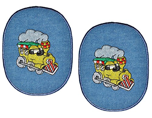 alles-meine.de GmbH 2 Stück - ovaler Flicken/Bügelbild Jeans - Eisenbahn/Lok - 8,5 cm * 11,5 cm - oval - Bügelbilder - Aufnäher zum Bügeln und Aufnähen/Applikation für Jung.. alles-meine.de GmbH 2 Stück - ovaler Flicken/Bügelbild Jeans - Eisenbahn/Lok - 8,5 cm * 11,5 cm - oval - Bügelbilder - Aufnäher zum Bügeln und Aufnähen/Applikation für Jung.. von alles-meine.de GmbH