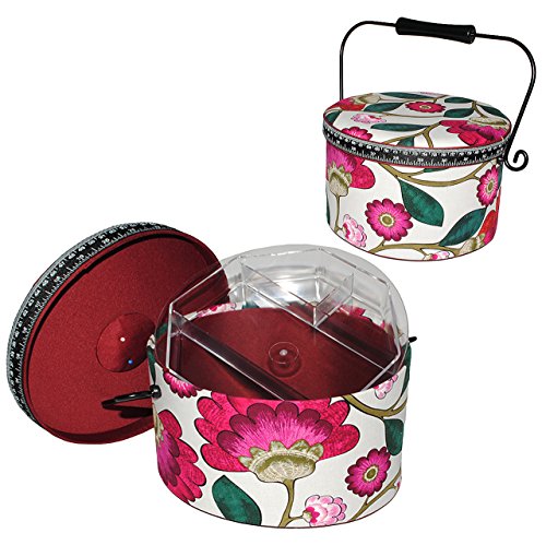 alles-meine.de GmbH 2 TLG. Nähkorb XL groß RUND - mit Blumen/Blüten Stoff bezogen - mit Metallhenkel - Nähkasten für Handarbeiten Nähkästchen - Handarbeitskorb leer lila Violet.. alles-meine.de GmbH 2 TLG. Nähkorb XL groß RUND - mit Blumen/Blüten Stoff bezogen - mit Metallhenkel - Nähkasten für Handarbeiten Nähkästchen - Handarbeitskorb leer lila Violet.. von alles-meine.de GmbH