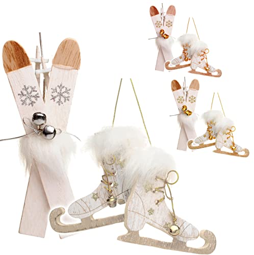 alles-meine.de GmbH 2 TLG. Set Ski mit Stöcken + Schlittschuhe mit Glöckchen - Farb-Mix - aus Holz - 13,5 cm - Miniatur/Diorama - Anhänger - Weihnachtsdeko/Winter - Win.. alles-meine.de GmbH 2 TLG. Set Ski mit Stöcken + Schlittschuhe mit Glöckchen - Farb-Mix - aus Holz - 13,5 cm - Miniatur/Diorama - Anhänger - Weihnachtsdeko/Winter - Win.. von alles-meine.de GmbH