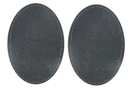alles-meine.de GmbH 2 TLG. Set: ovaler Flicken - dunkel grau Kunst - Leder - 9,6 cm * 14,4 cm - zum Aufnähen - Aufnäher Applikation - Lederflicken alles-meine.de GmbH 2 TLG. Set: ovaler Flicken - dunkel grau Kunst - Leder - 9,6 cm * 14,4 cm - zum Aufnähen - Aufnäher Applikation - Lederflicken von alles-meine.de GmbH