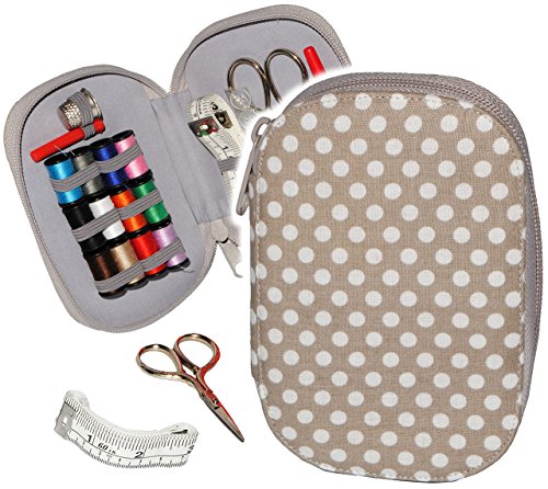 alles-meine.de GmbH 29 TLG. Set - gefülltes Nähetui/Näh-Etui - mit Schere & Zubehör - Punke - beige/hell grau & weiß - Grundausstattung - Reiseetui komplett gefüllt - Näh.. alles-meine.de GmbH 29 TLG. Set - gefülltes Nähetui/Näh-Etui - mit Schere & Zubehör - Punke - beige/hell grau & weiß - Grundausstattung - Reiseetui komplett gefüllt - Näh.. von alles-meine.de GmbH