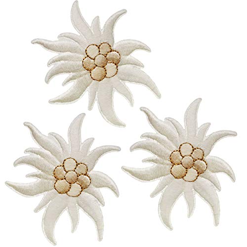 alles-meine.de GmbH 3 Stück Bügelbilder/Applikation/Aufbügler - Alpen - Edelweiß - Blume - 4,8 cm * 4,2 cm - Aufnäher/gewebte Flicken - zum Aufbügeln Aufkleben Aufnähen -.. alles-meine.de GmbH 3 Stück Bügelbilder/Applikation/Aufbügler - Alpen - Edelweiß - Blume - 4,8 cm * 4,2 cm - Aufnäher/gewebte Flicken - zum Aufbügeln Aufkleben Aufnähen -.. von alles-meine.de GmbH