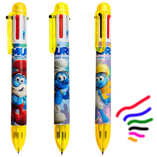 alles-meine.de GmbH 3 Stück Farbwechsel Stifte - die Schlümpfe/Schlumpf - Schlumpfine - Papaschlumpf - 6 Wechseln/Rollerball - Kugelschreiber mehr.. von alles-meine.de GmbH